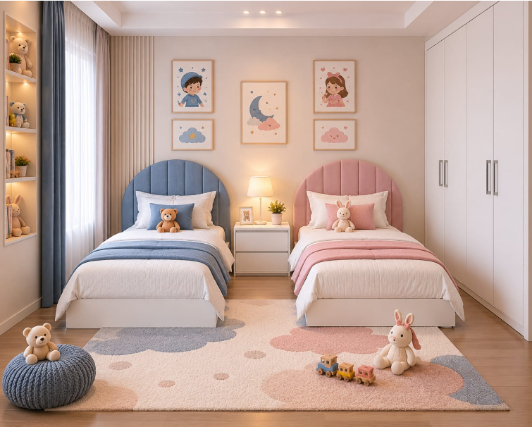 kids' Bedroom - Cloudy ( Double )