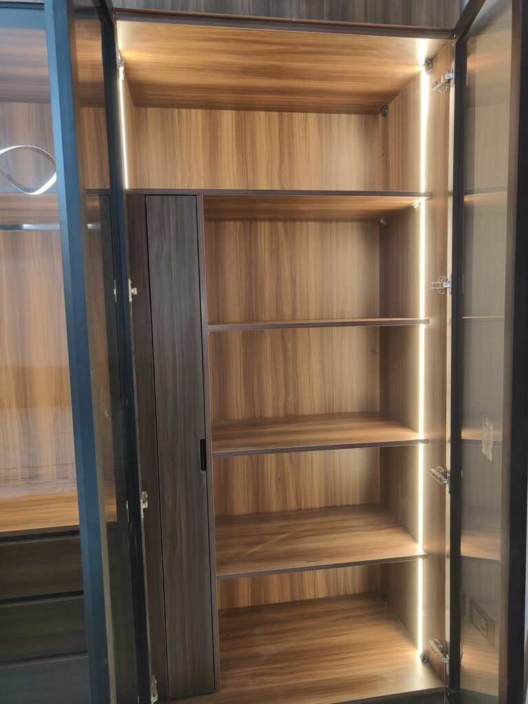 Bedroom furniture and fitted storage details completed by Topniture.