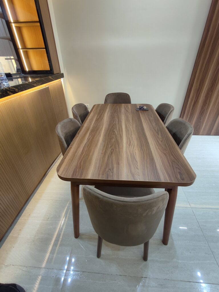 Additional angle of a completed reception room by Topniture.