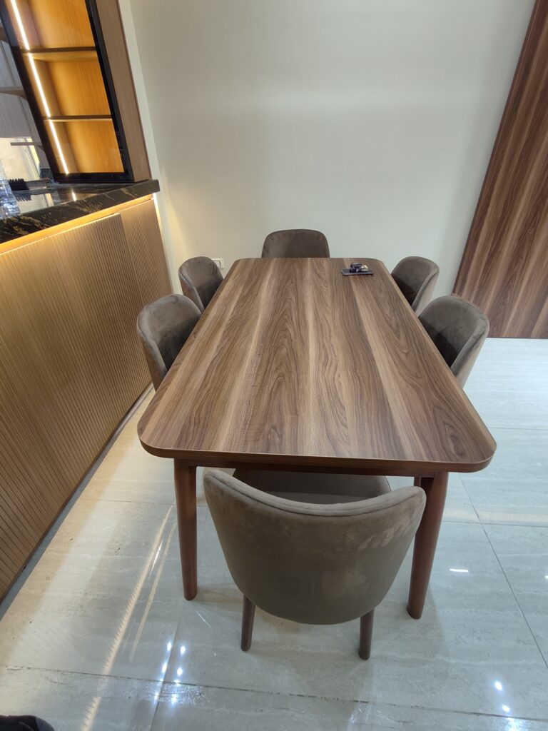 Custom living room furniture details installed by Topniture.